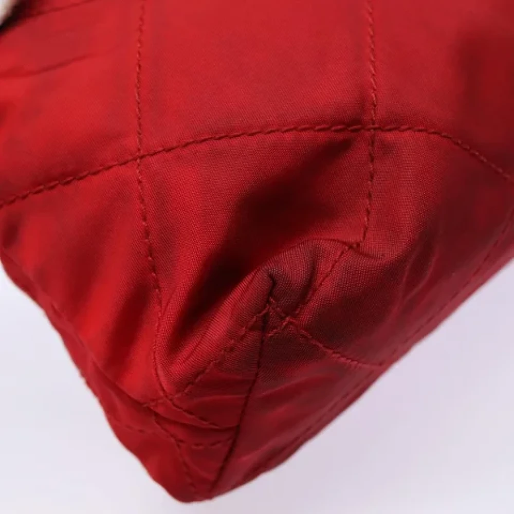 Prada Vintage Pre-owned Nylon pouches Red Dames
