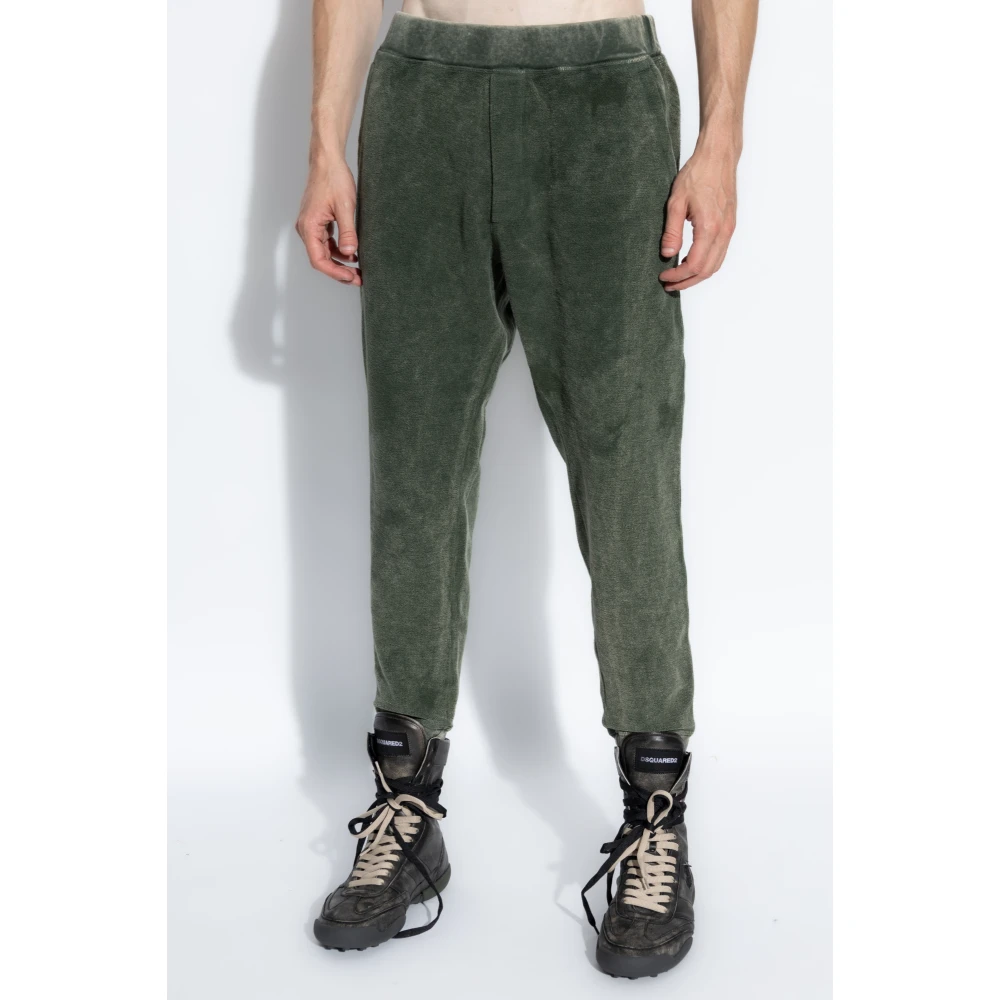 Dsquared2 Sweatpants met logo Green Heren