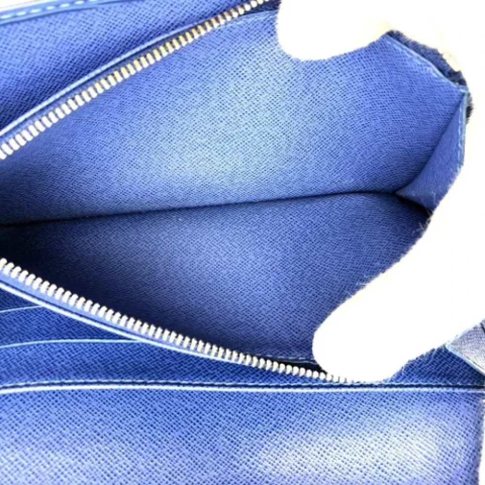 Louis Vuitton Vintage Pre-owned Leather wallets Blue Dames