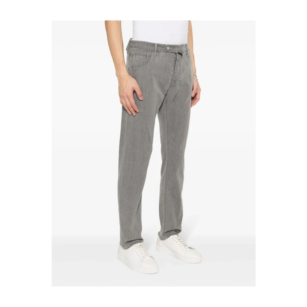 Incotex Slim-fit Special Denim Str Jeans Gray Heren