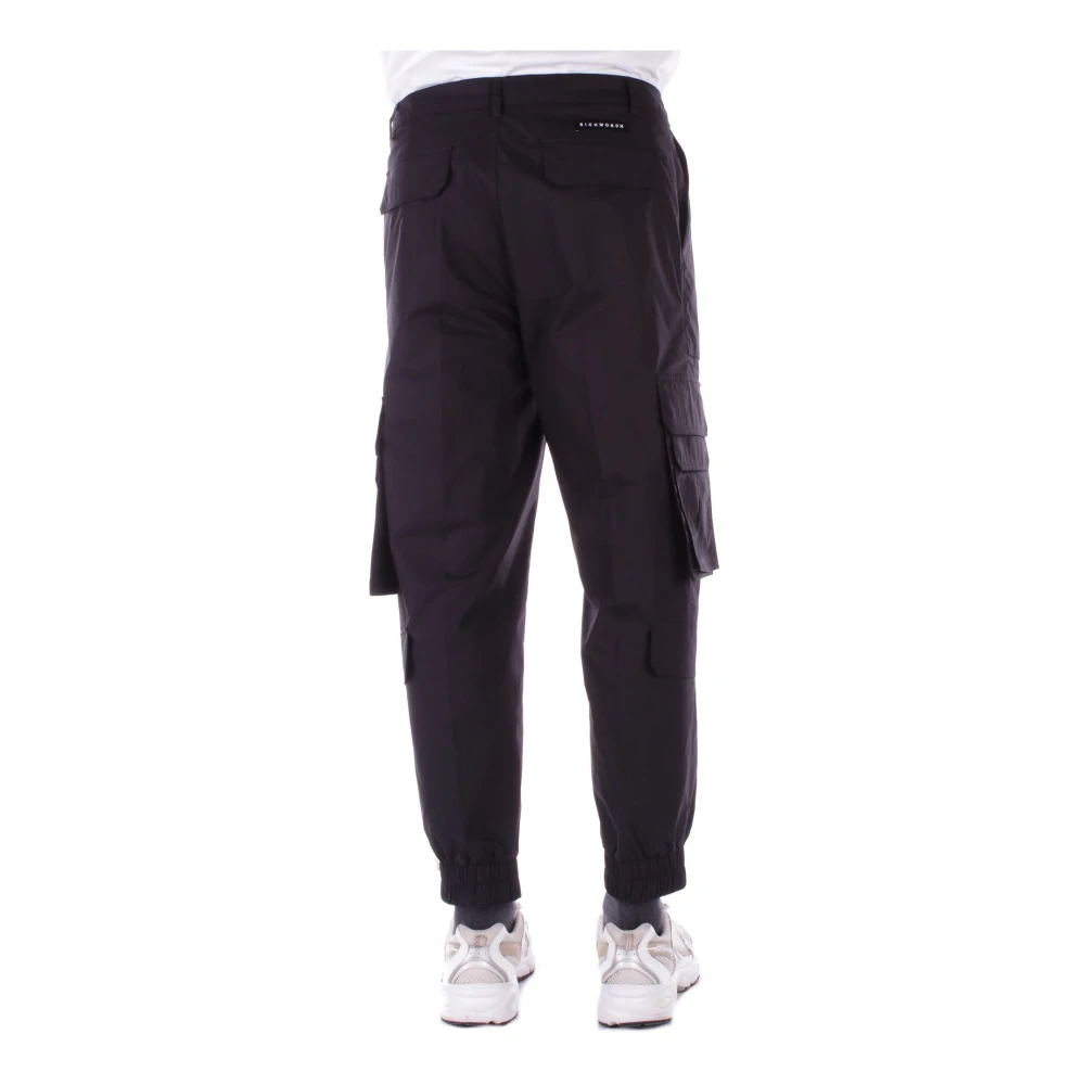 John Richmond Zwarte Logo Voorrits Broek Black Heren
