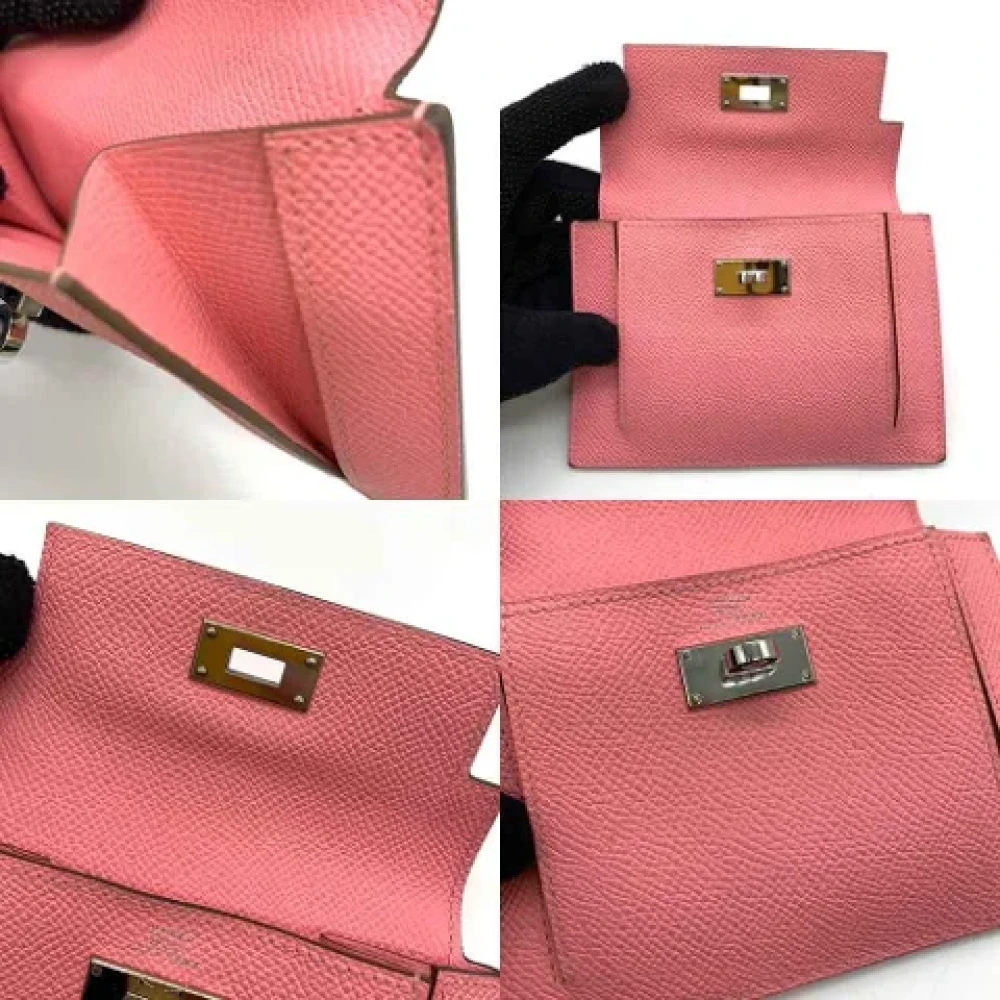 Hermès Vintage Pre-owned Leather wallets Pink Dames