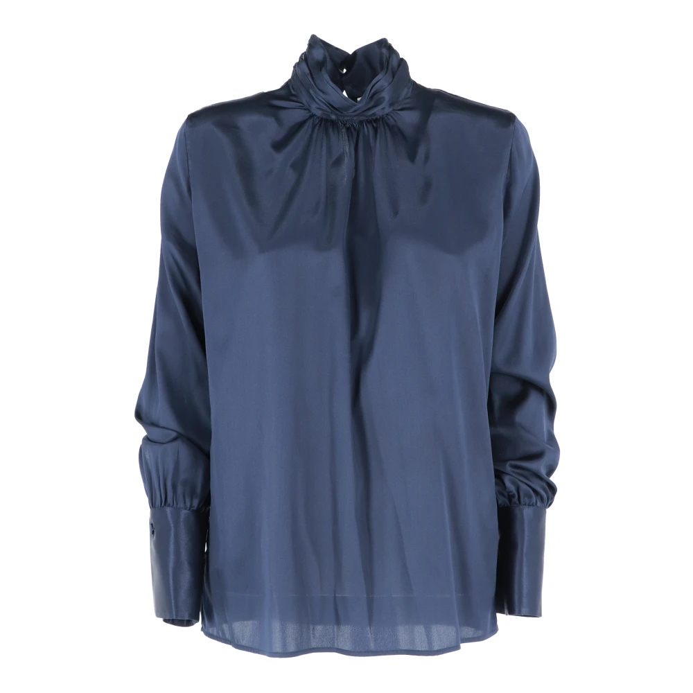 Caliban Casual Katoenen Overhemd voor Mannen Blue Dames