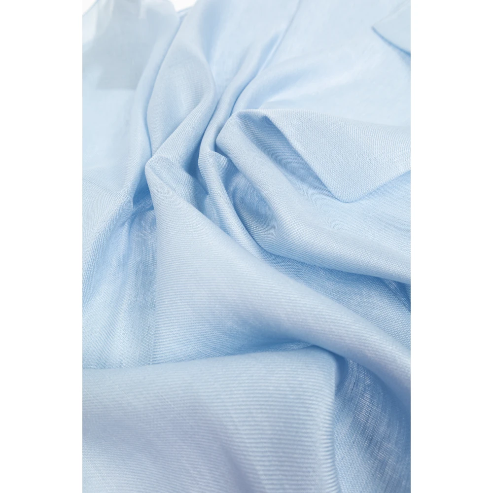 Brioni Zijden sjaal Blue Heren