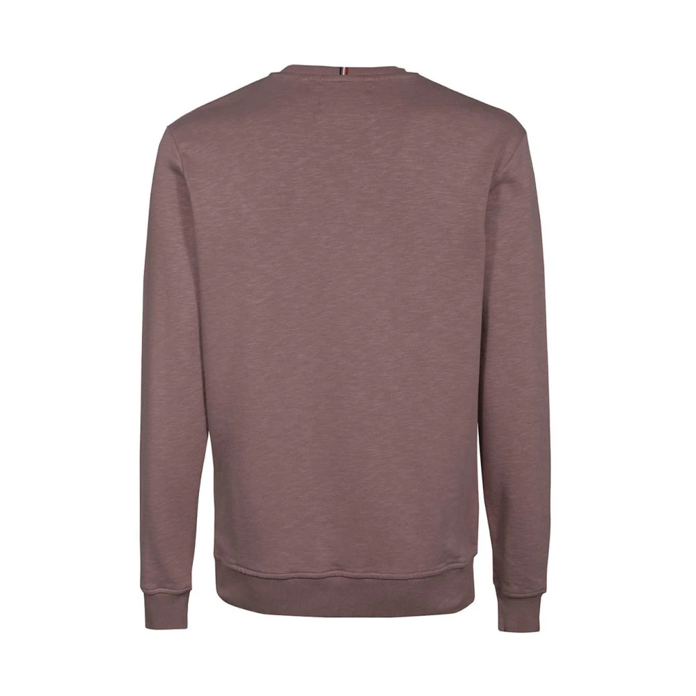 Les Deux Katoenen Crew-Neck Sweatshirt Red Heren