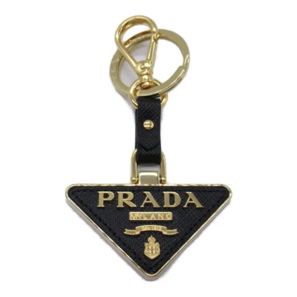 Prada Vintage Pre-owned Leather key-holders Black Heren