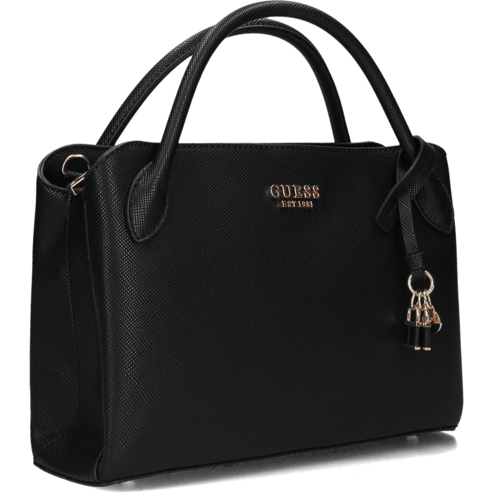 Guess Elegante Elite Satchel Handtas Black Dames