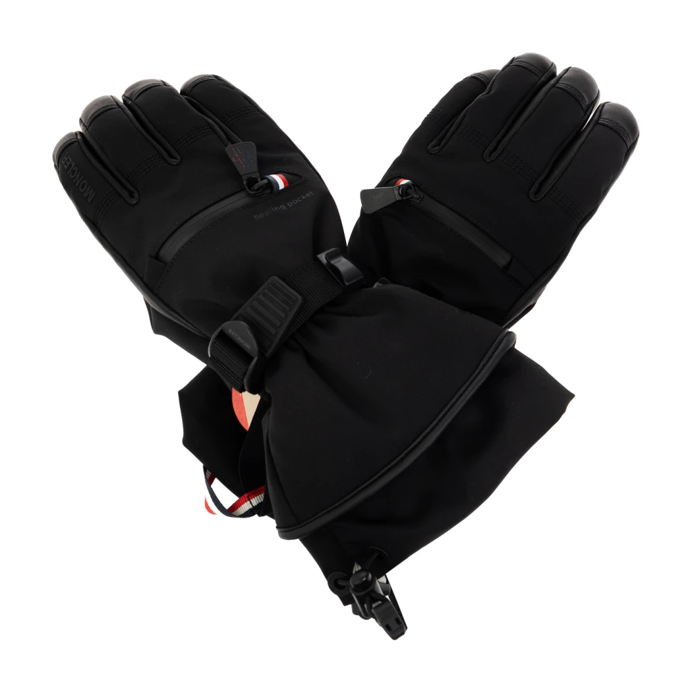 Moncler Grenoble Donna Nero Technical Ski Gloves - Woman Gloves M - Immagine 4