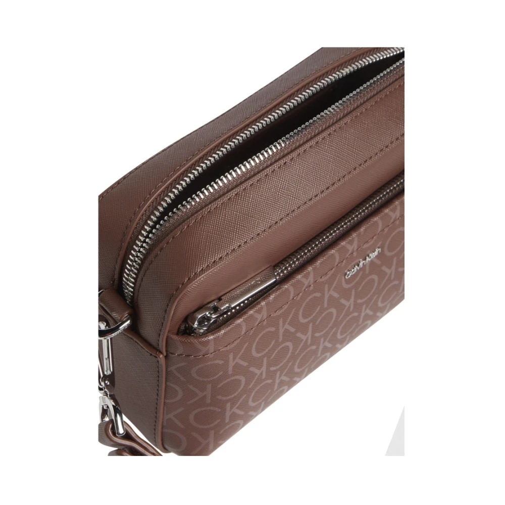 Calvin Klein Bruine Crossbody Cameratas Brown Dames