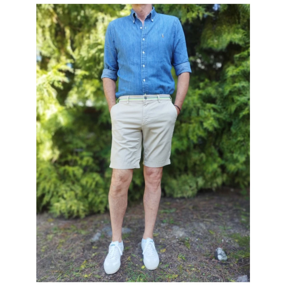 Mason's Bermuda Chino Shorts Beige Heren