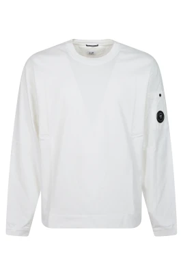 Diagonal Raised Fleece Crew Neck Sweatshirt