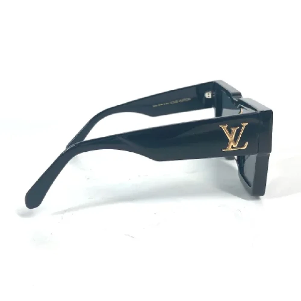 Louis Vuitton Vintage Pre-owned Fabric sunglasses Black Dames