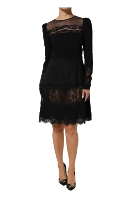 Floral Lace Trim Sheath A-line Klänning