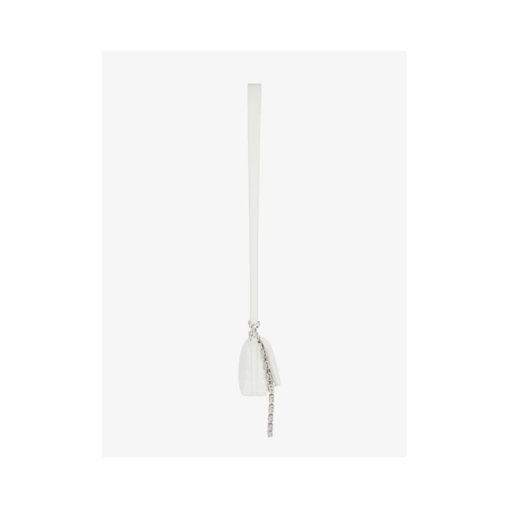 Givenchy Zachte Micro Schoudertas met G Cube Ketting White Dames