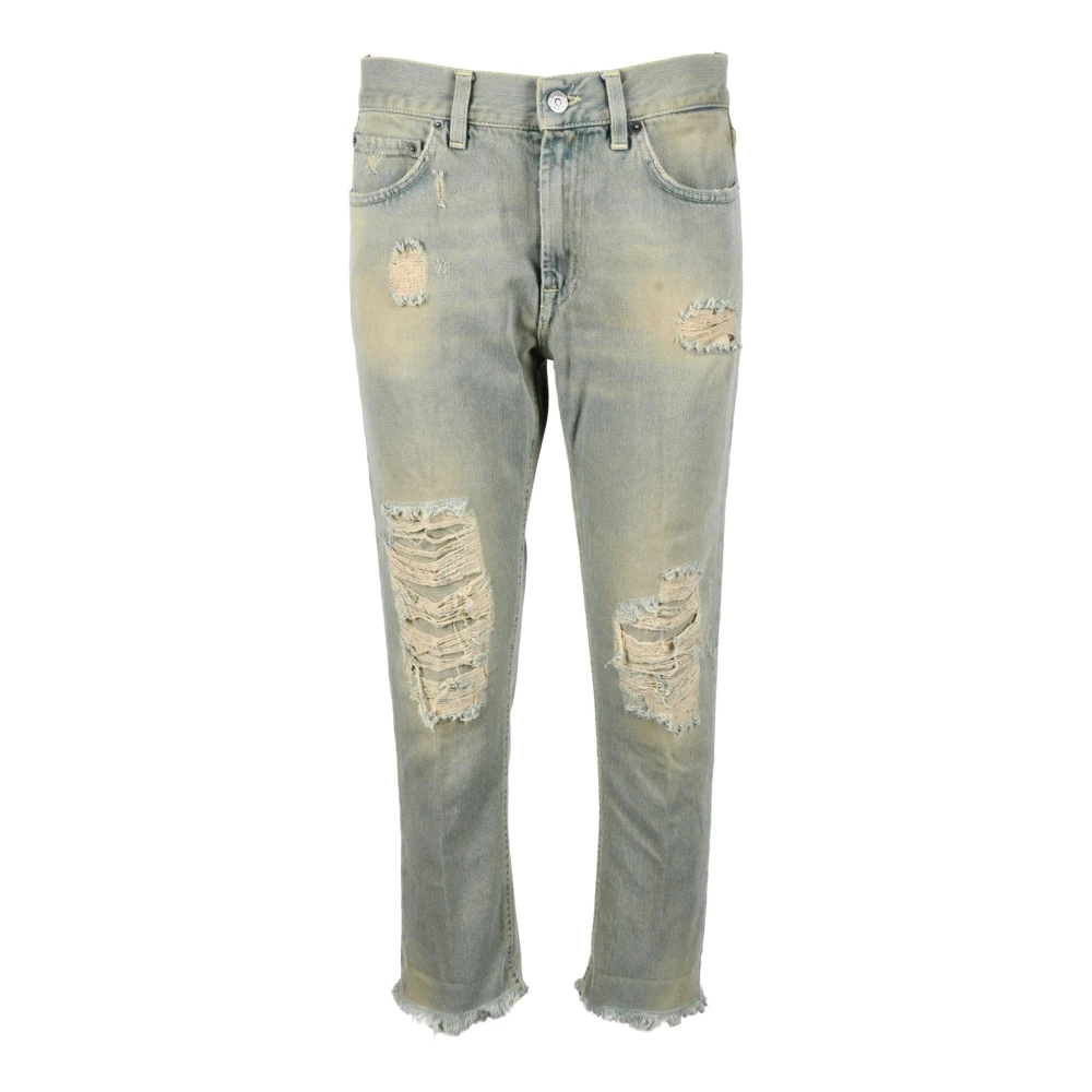 Dondup Rechte Jeans Blue Dames