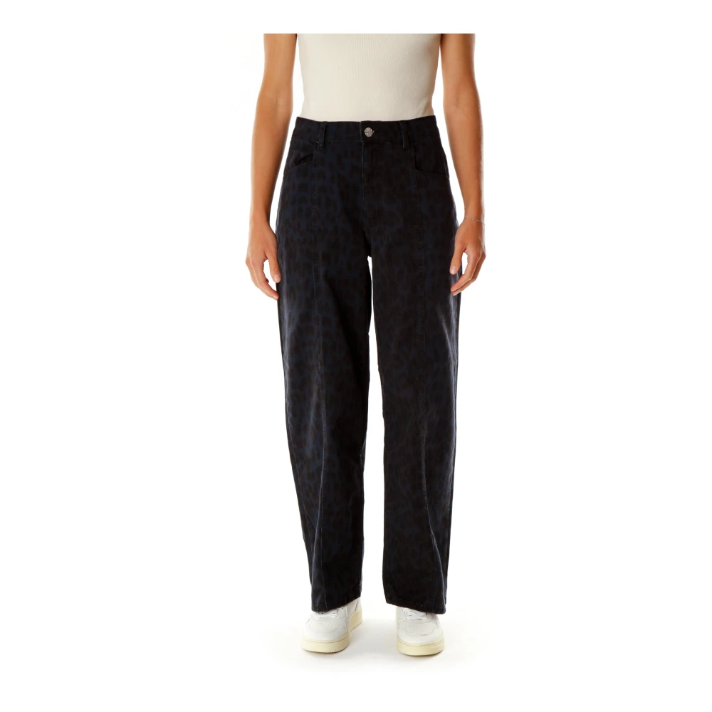 BAUM UND PFERDGARTEN Straight Fit Jeans met hoge taille Blue Dames