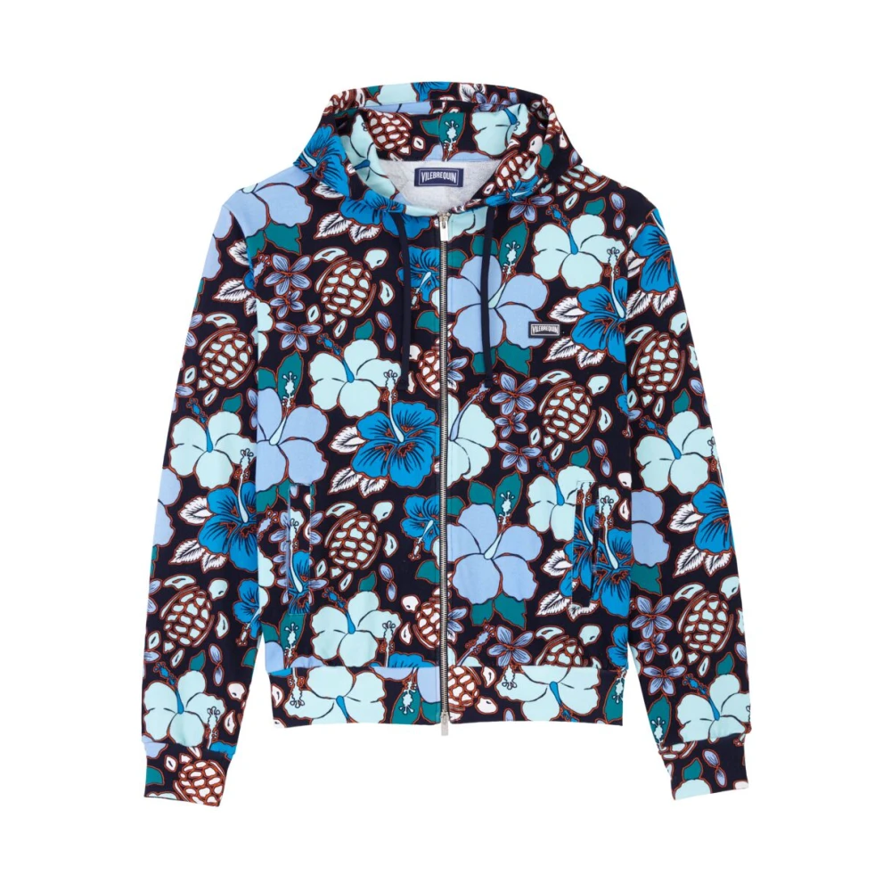 Vilebrequin Tropical Turtles Zip-Up Hoodie Heren Multicolor Heren