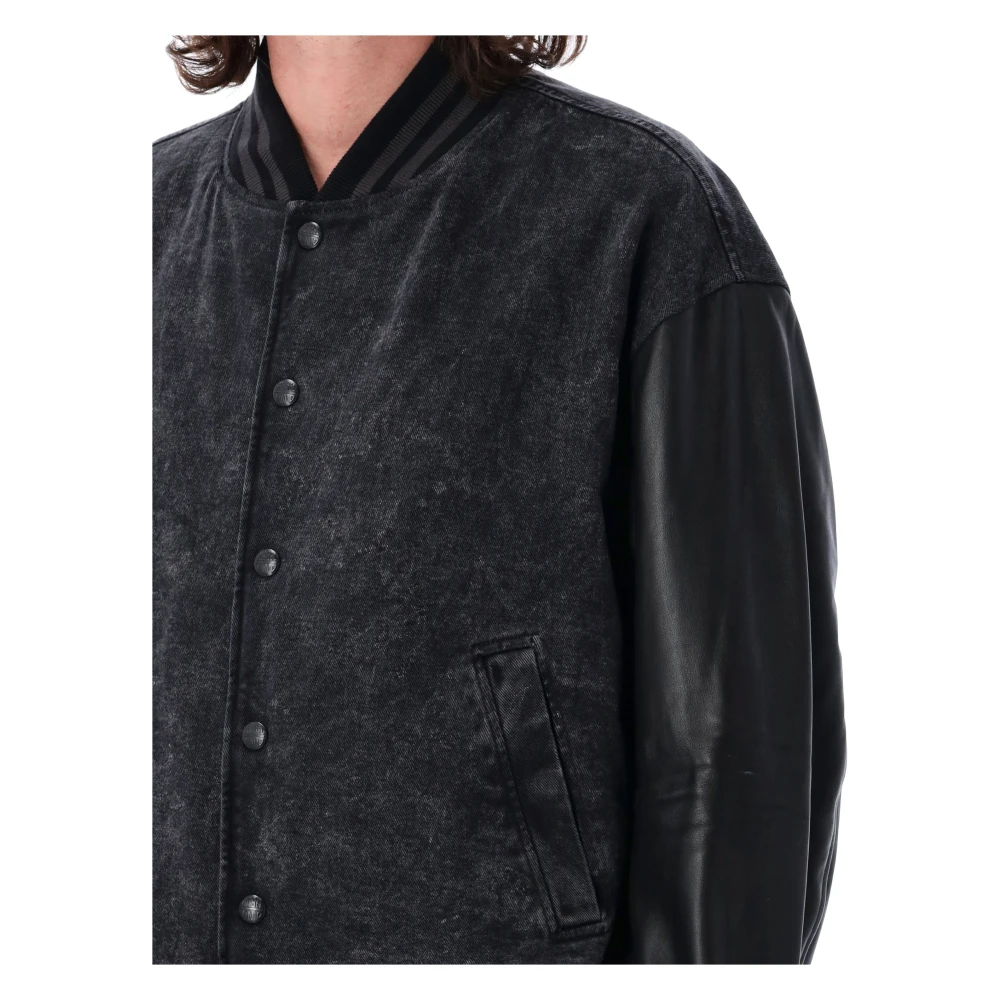 Diesel Zwarte L-nyn Bomberjack Buitenkleding Black Heren