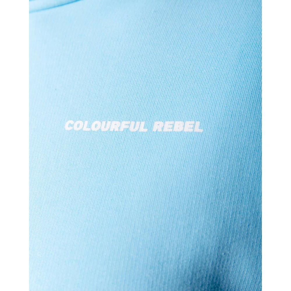 Colourful Rebel Grote Bloem Schone Oversized Hoodie Blue Dames