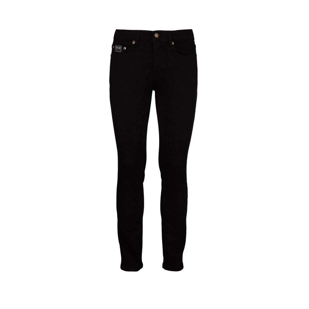 Versace Jeans Couture Effen Skinny Jeans Black Heren