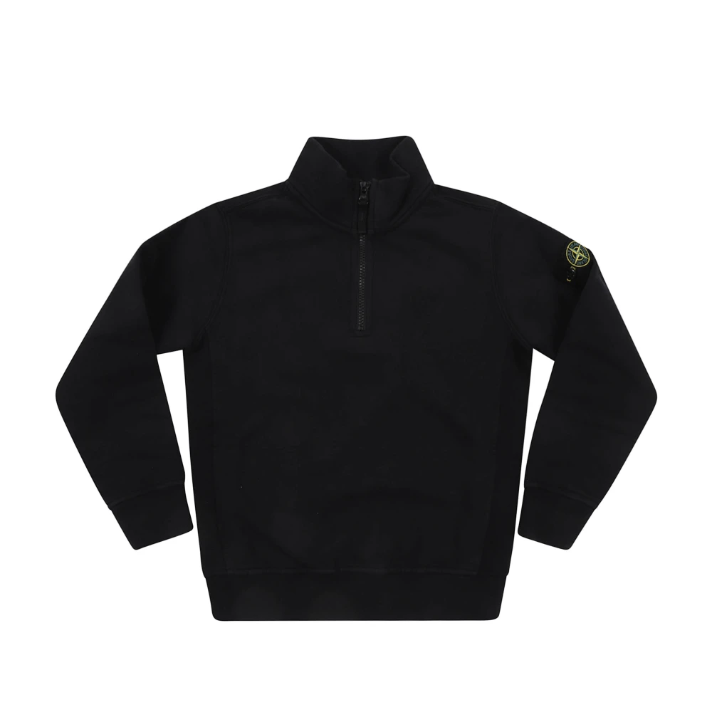 Stone Island , Kids Sweatshirts, Male, Black, 8 Y, Jumpers