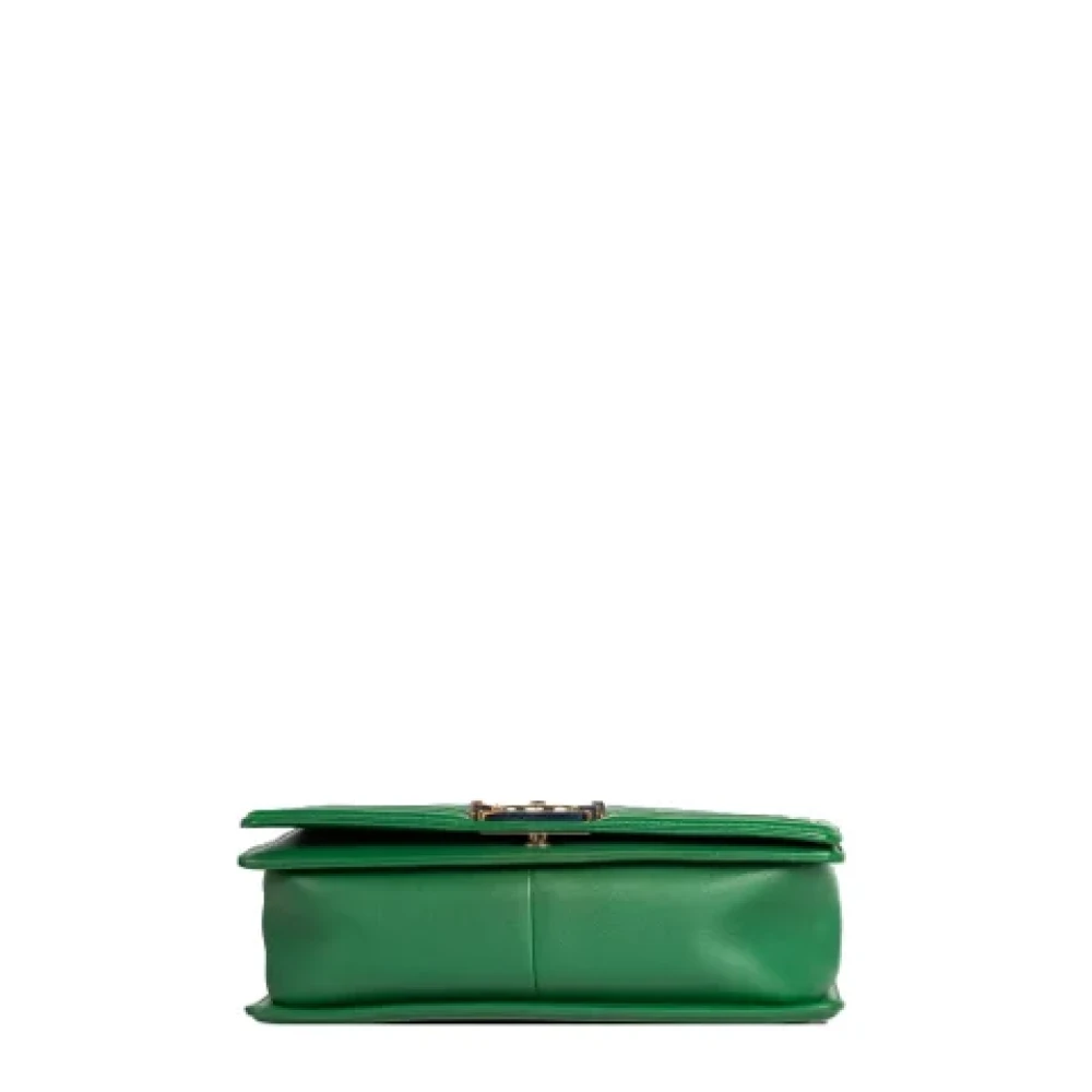 Chanel Vintage Pre-owned Leather chanel-bags Green Dames