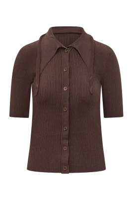 Ribbad Polo Top