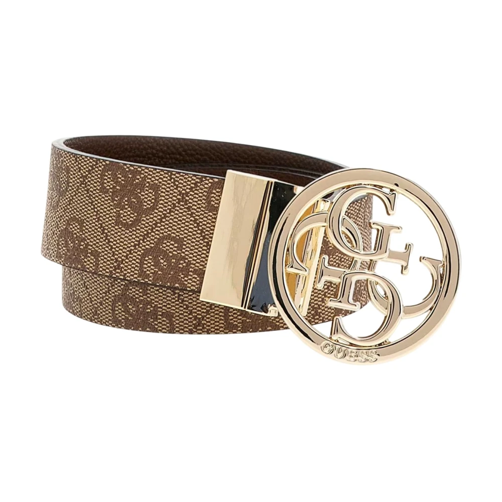 Guess Damesriem Logato Brown Dames