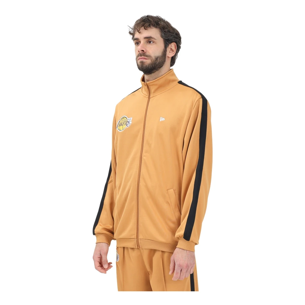 New era LA Lakers Zip Track Sweater Orange Heren