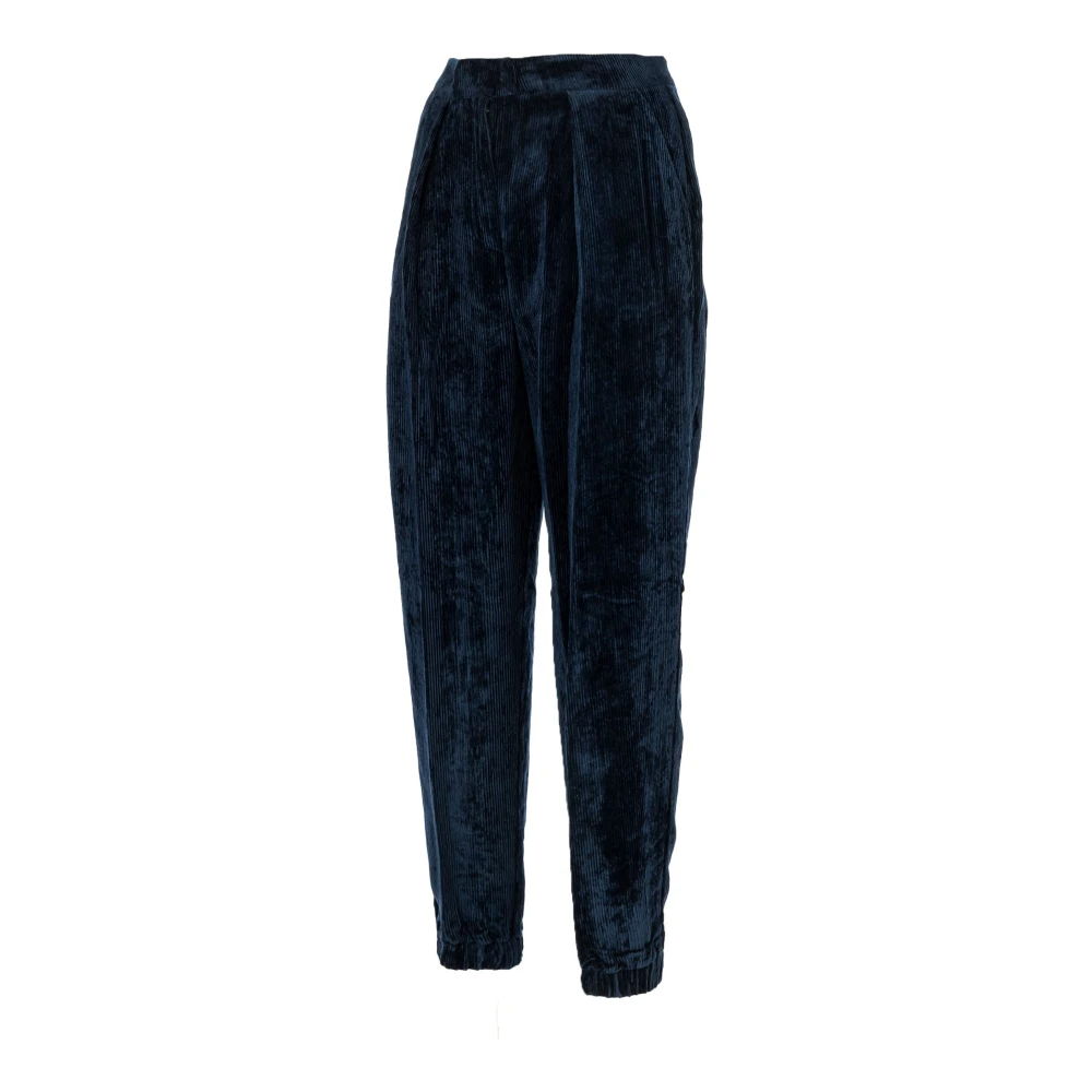 Manila Grace Elegante Damesbroek Nachtblauw Blue Dames