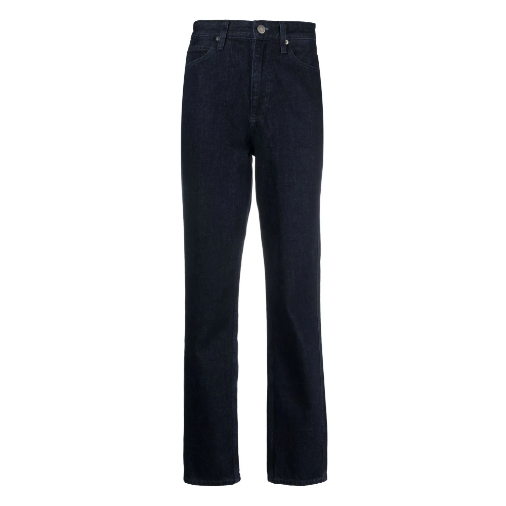 Calvin Klein Women's Blue Straight Fit Jeans, W25 L32, High Rise Slim Straight Jeans