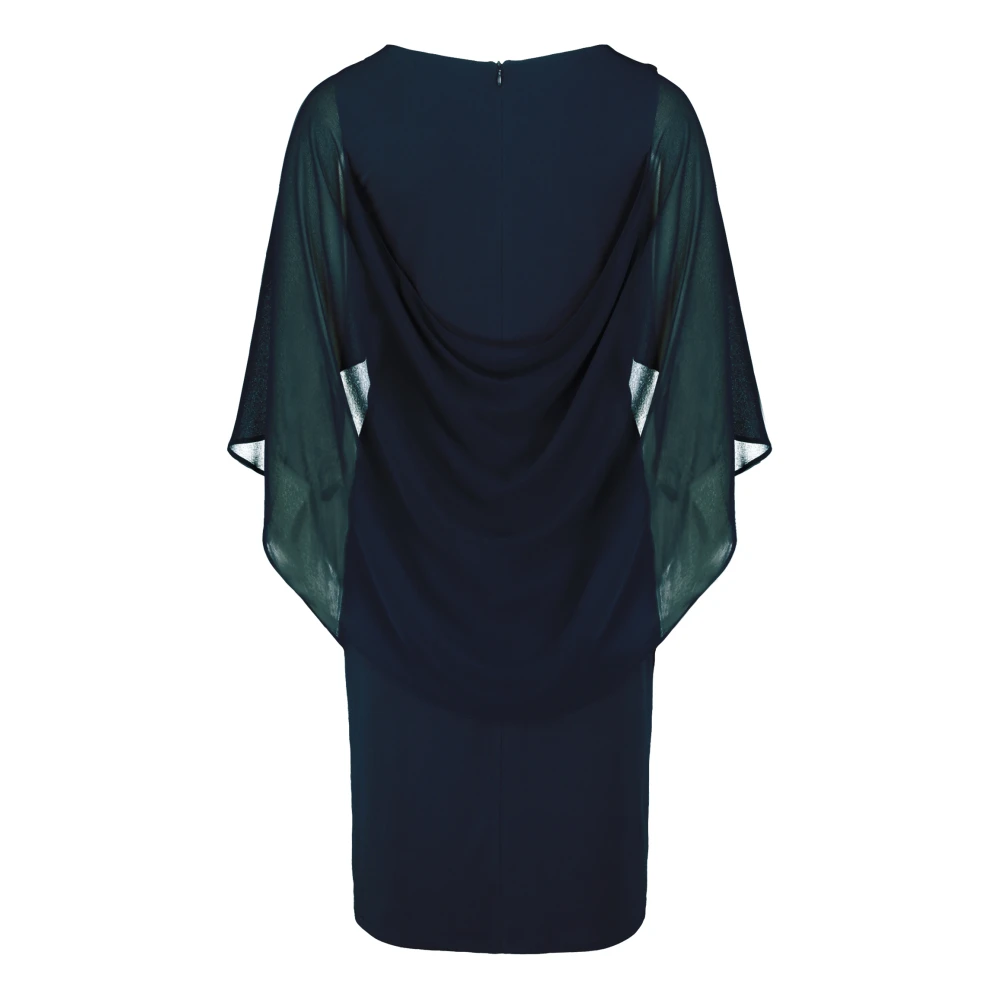 Vera Mont Elegante Gerimpelde Cocktailjurk Blue Dames