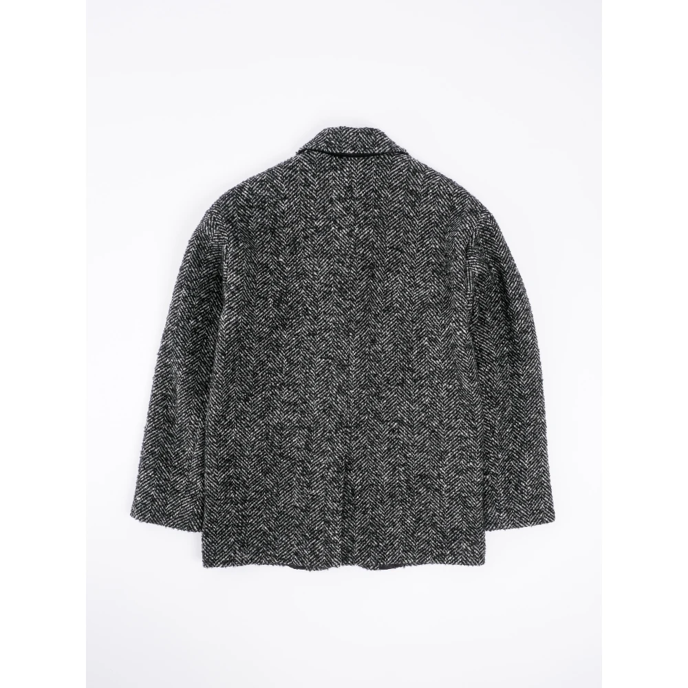 Aspesi Klassieke Wollen Blazer Gray Heren