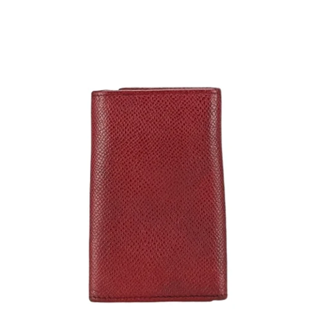 Bvlgari Vintage Pre-owned Leather key-holders Red Dames