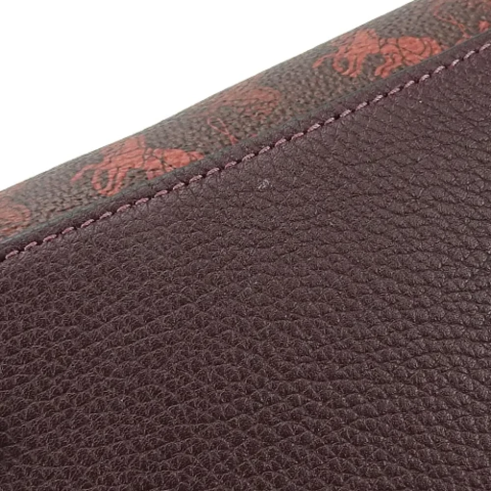 Coach Pre-owned Canvas handbags Red Dames