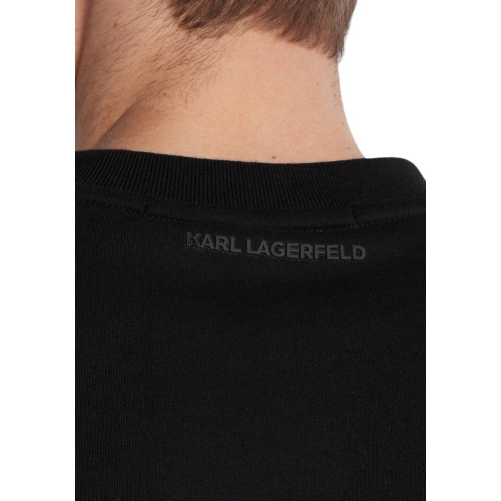 Karl Lagerfeld Sweat Crewneck Stijlvol Punto Black Heren