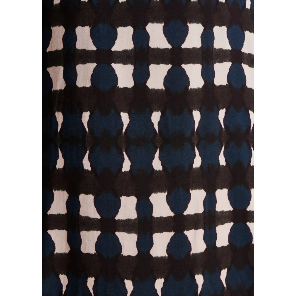 La Fée Maraboutée Blauwe tie & dye korte jurk Multicolor Dames