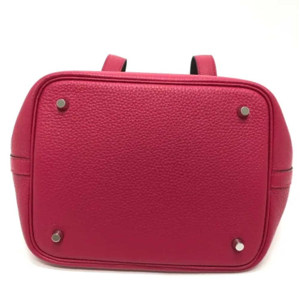 Hermès Vintage Pre-owned Leather handbags Pink Dames
