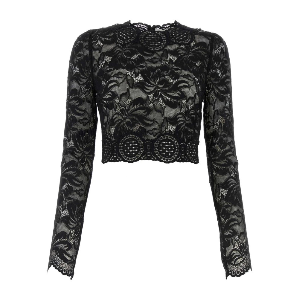 Paco Rabanne Elegant Kant Top Black Dames