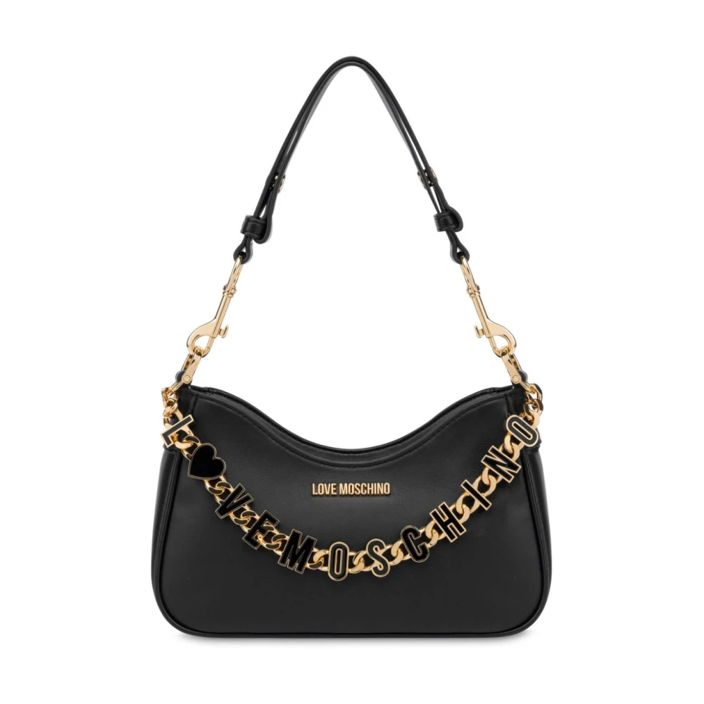 Love Moschino Zwarte schoudertas voor vrouwen Black Dames