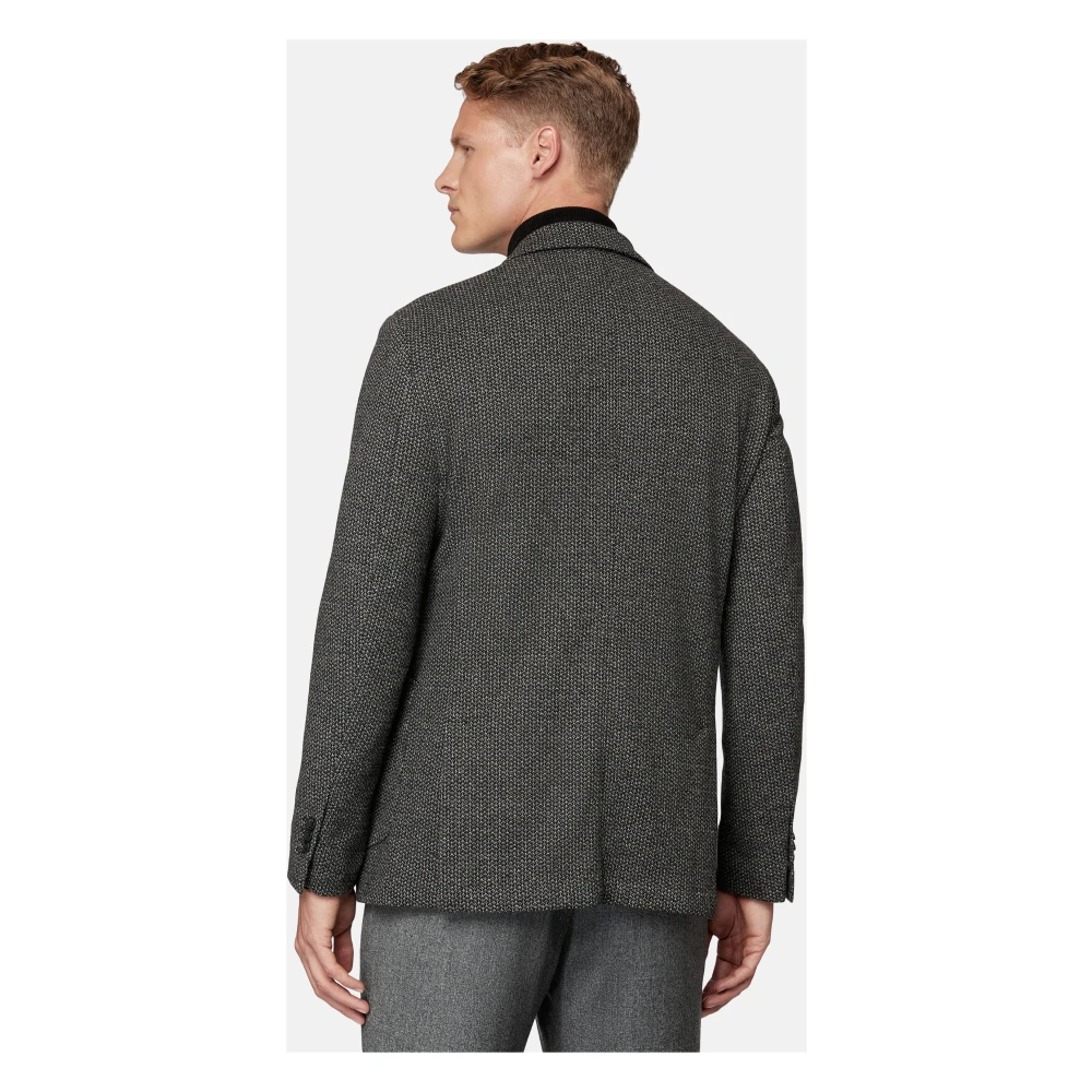 Boggi Milano B Jersey Katoenen Blend Jas Gray Heren