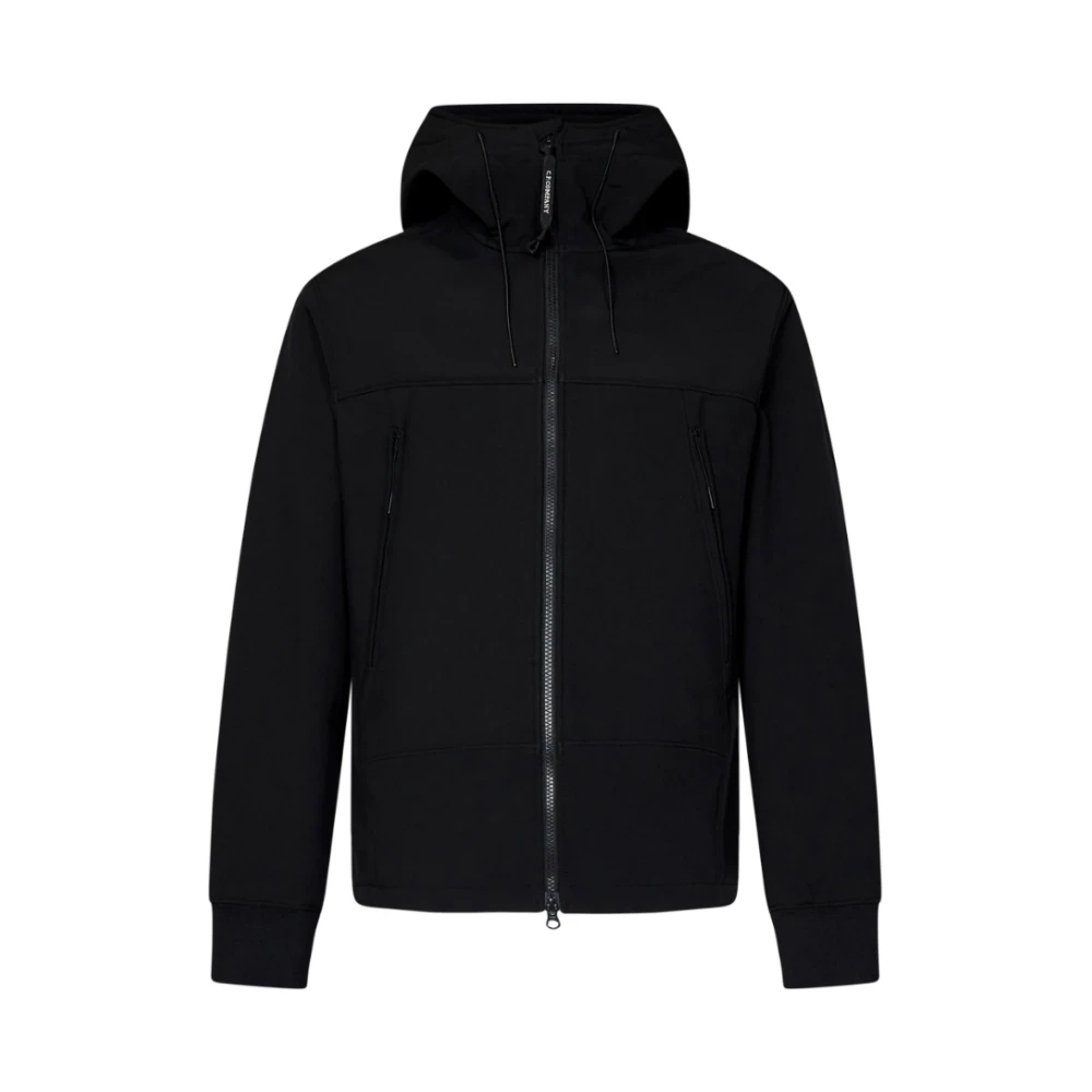 C.P. Company Zwarte Shell-r Jas met Verstelbare Google-capuchon Black Heren