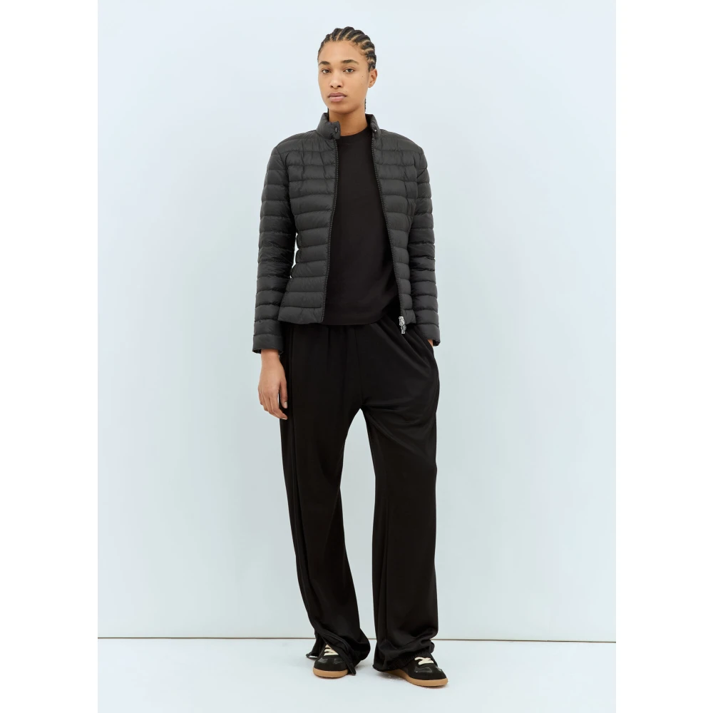 Moncler Gewatteerd Donsjack Lichtgewicht Constructie Black Dames