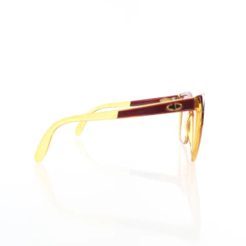 Dior Vintage Pre-owned Plastic sunglasses Orange Dames