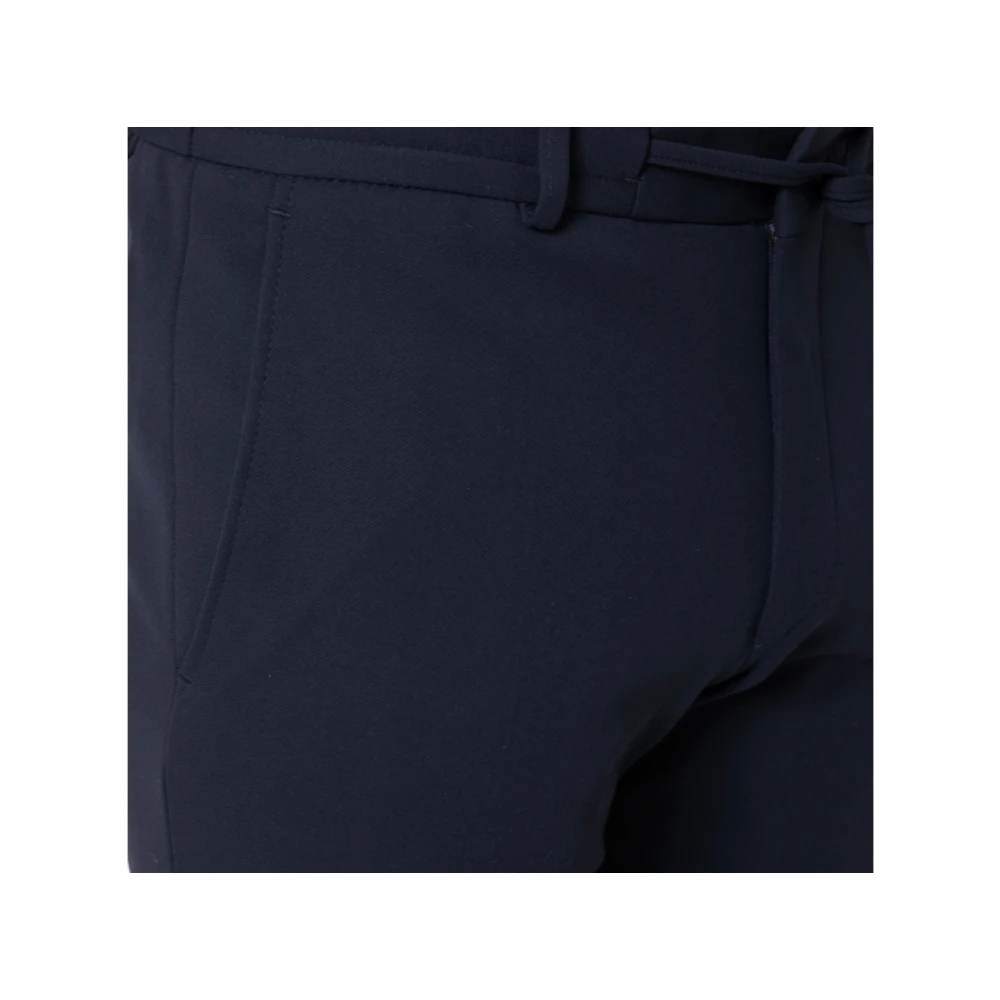 Karl Lagerfeld Donkerblauwe broek met koord Blue Heren