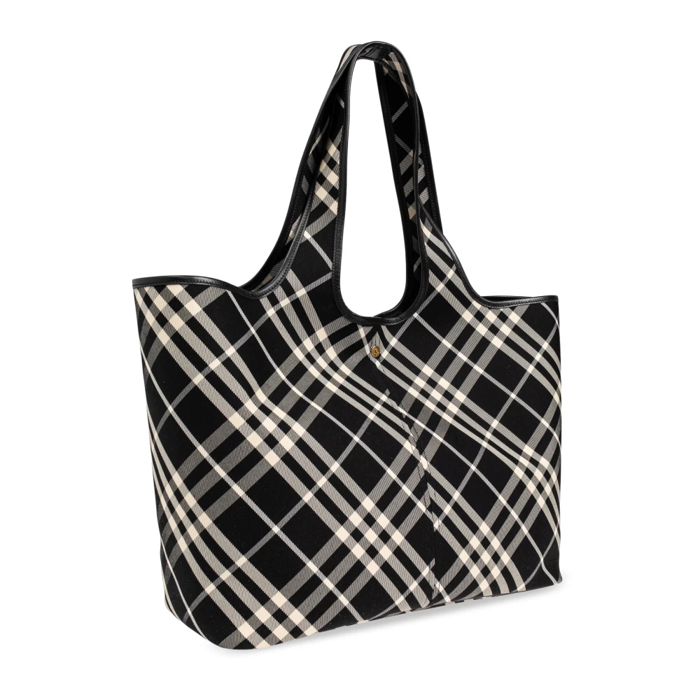 Burberry Tas type Shopper Black Dames