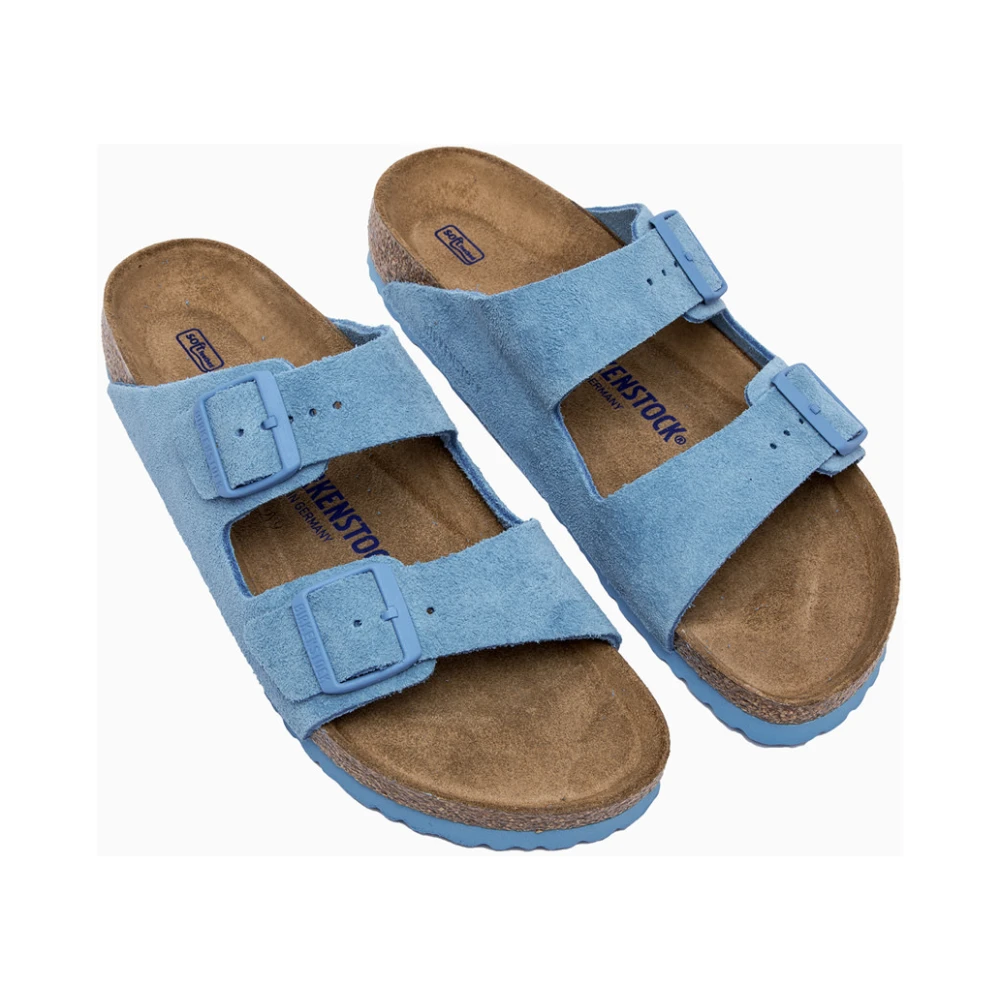 Birkenstock Arizona Suède Sandalen Blue Dames