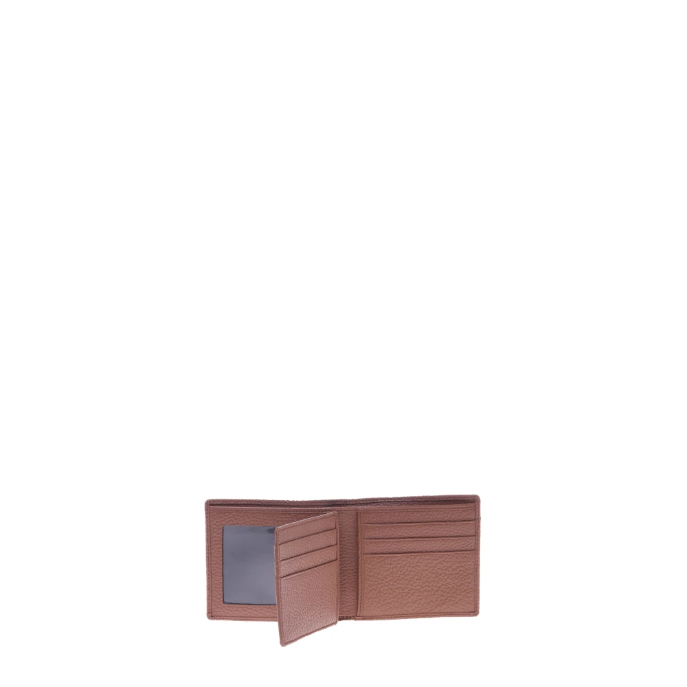 Baldinini Leren Portemonnee Brown Heren
