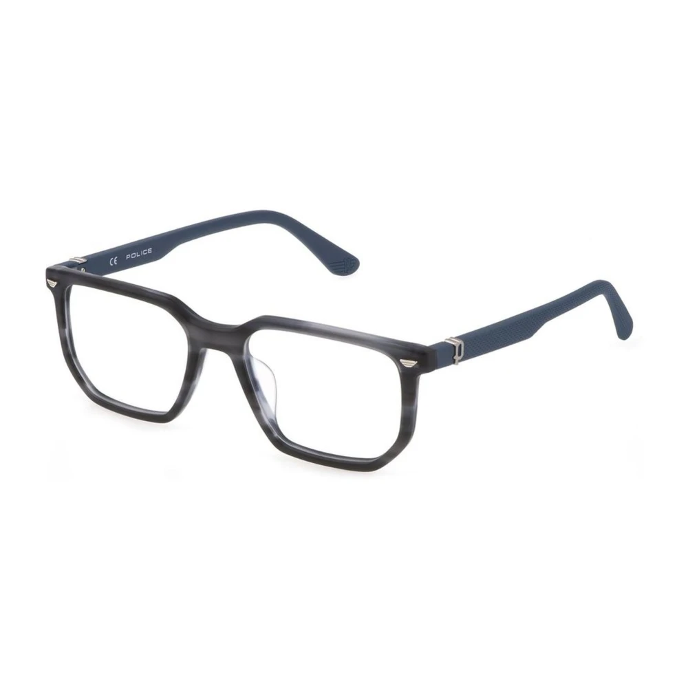 Police Blauwe Plastic Wijzerplaat Frames voor Mannen Blue Heren