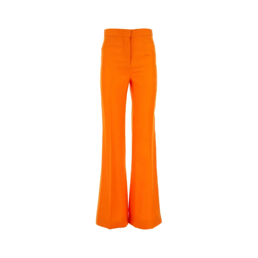 Stella Mccartney Women's Orange Wide Trousers, Xs, Pantalone